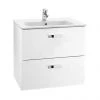 Roca Victoria Basic 600m Wall Hung Vanity Unit - Gloss White 1 Roca Victoria Basic 600m Wall Hung Vanity Unit - Gloss White -Wall Hung Vanity Units Shop 855854806 P