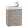 Roca Mini 450m Wall Hung Vanity Unit - Textured Grey -Wall Hung Vanity Units Shop 855873156 P