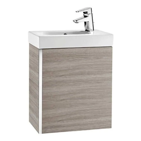 Roca Mini 450m Wall Hung Vanity Unit - Textured Grey 3 Roca Mini 450m Wall Hung Vanity Unit - Textured Grey