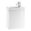 Roca Mini 450m Wall Hung Vanity Unit - Gloss White -Wall Hung Vanity Units Shop 855873806 P