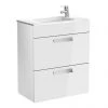Roca Debba 600m 2-Drawer Wall Hung Vanity Unit - Gloss White 2 Roca Debba 600m 2-Drawer Wall Hung Vanity Unit - Gloss White -Wall Hung Vanity Units Shop 855905806 P