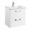 Roca The Gap 600m 2-Drawer Wall Hung Vanity Unit - Gloss White 1 Roca The Gap 600m 2-Drawer Wall Hung Vanity Unit - Gloss White -Wall Hung Vanity Units Shop 855997806 P