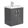 Apollo2 505mm Gloss Grey Wall Hung Vanity Unit 1 Apollo2 505mm Gloss Grey Wall Hung Vanity Unit -Wall Hung Vanity Units Shop AP2GWH5 prod