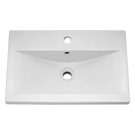 Arezzo 500 Matt Blue Wall Hung 1-Drawer Vanity Unit with Brushed Brass Handle 8 Arezzo 500 Matt Blue Wall Hung 1-Drawer Vanity Unit with Brushed Brass Handle - Image 6