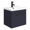 Arezzo 500 Matt Blue Wall Hung 1-Drawer Vanity Unit with Matt Black Handle 1 Arezzo 500 Matt Blue Wall Hung 1-Drawer Vanity Unit with Matt Black Handle -Wall Hung Vanity Units Shop AZB5WHVBK np