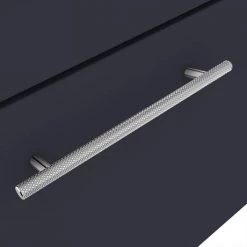 Arezzo Wall Hung Vanity Unit - Matt Blue - 500mm with Industrial Style Chrome Handle 8 Arezzo Wall Hung Vanity Unit - Matt Blue - 500mm with Industrial Style Chrome Handle -Wall Hung Vanity Units Shop AZB5WHVCHIS d2 460