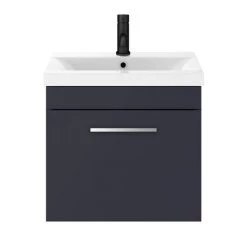 Arezzo 500 Matt Blue Wall Hung 1-Drawer Vanity Unit with Chrome Handle 10 Arezzo 500 Matt Blue Wall Hung 1-Drawer Vanity Unit with Chrome Handle -Wall Hung Vanity Units Shop AZB5WHVCH ND3 460