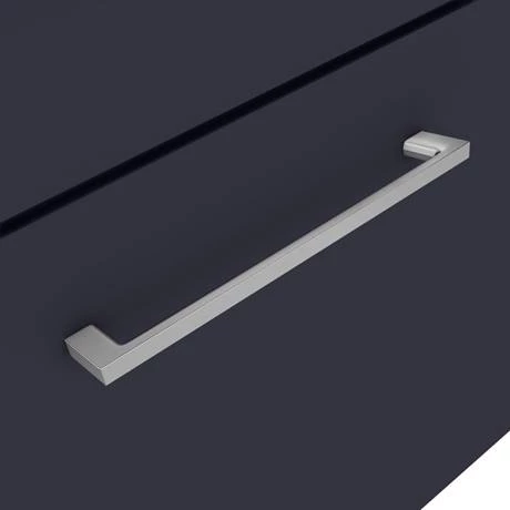 Arezzo 500 Matt Blue Wall Hung 1-Drawer Vanity Unit with Chrome Handle 5 Arezzo 500 Matt Blue Wall Hung 1-Drawer Vanity Unit with Chrome Handle - Image 3