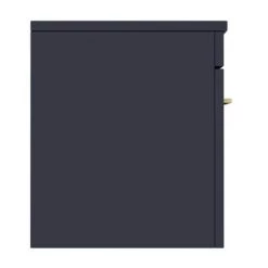 Arezzo Wall Hung Countertop Vanity Unit - Matt Blue - 600mm with Brushed Brass Handle 11 Arezzo Wall Hung Countertop Vanity Unit - Matt Blue - 600mm with Brushed Brass Handle -Wall Hung Vanity Units Shop AZB6WHWBB D4 460