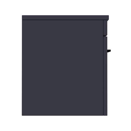 Arezzo Wall Hung Countertop Vanity Unit - Matt Blue - 600mm with Matt Black Handle 7 Arezzo Wall Hung Countertop Vanity Unit - Matt Blue - 600mm with Matt Black Handle - Image 5