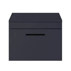 Arezzo Wall Hung Countertop Vanity Unit - Matt Blue - 600mm with Matt Black Handle 9 Arezzo Wall Hung Countertop Vanity Unit - Matt Blue - 600mm with Matt Black Handle -Wall Hung Vanity Units Shop AZB6WHWBK d3 460