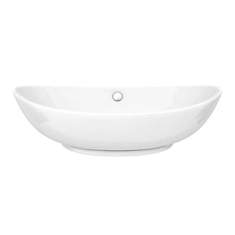 Arezzo Floating Basin Shelf with Drawer - Matt White - 600mm inc. Oval Basin 7 Arezzo Floating Basin Shelf with Drawer - Matt White - 600mm inc. Oval Basin - Image 5