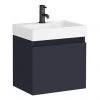 Arezzo Slim Wall Hung Vanity Unit - Matt Blue - 500 x 300mm 2 Arezzo Slim Wall Hung Vanity Unit - Matt Blue - 500 x 300mm -Wall Hung Vanity Units Shop AZS5BLU n p
