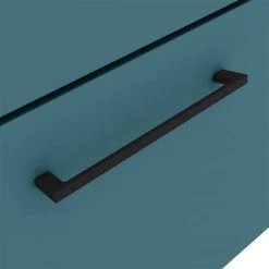 Arezzo Wall Hung Vanity Unit - Matt Green - 600mm 1-Drawer with Matt Black Handle 7 Arezzo Wall Hung Vanity Unit - Matt Green - 600mm 1-Drawer with Matt Black Handle -Wall Hung Vanity Units Shop AZTG6WHVBK d2 460