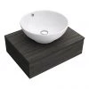 Brooklyn Floating Basin Shelf with Drawer - Black - 600mm incl. Round Basin 1 Brooklyn Floating Basin Shelf with Drawer - Black - 600mm incl. Round Basin -Wall Hung Vanity Units Shop BCTB6B4 n p