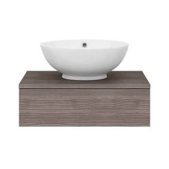 Brooklyn Floating Basin Shelf with Drawer - Grey Avola - 600mm inc. Round Basin 13 Brooklyn Floating Basin Shelf with Drawer - Grey Avola - 600mm inc. Round Basin -Wall Hung Vanity Units Shop BCTGA6B4 d6 460
