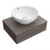 Brooklyn Floating Basin Shelf with Drawer - Grey Avola - 600mm inc. Round Basin 2 Brooklyn Floating Basin Shelf with Drawer - Grey Avola - 600mm inc. Round Basin -Wall Hung Vanity Units Shop BCTGA6B4 p