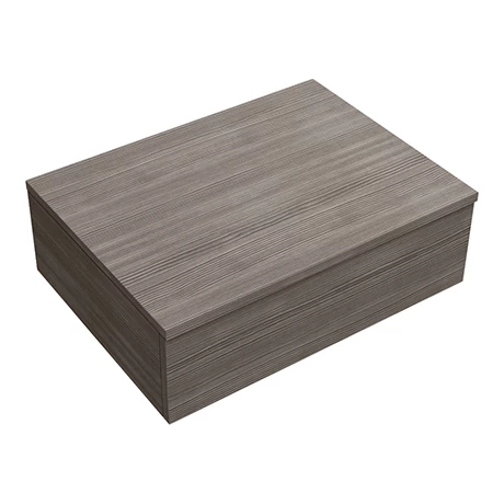 Brooklyn Wall Hung Countertop Basin Shelf with Drawer - Grey Avola - 600 x 450mm 3 Brooklyn Wall Hung Countertop Basin Shelf with Drawer - Grey Avola - 600 x 450mm
