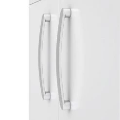 Brooklyn 1205mm Gloss White Wall Hung 4 Door Double Basin Vanity Unit -Wall Hung Vanity Units Shop BWH12W2D d2 460