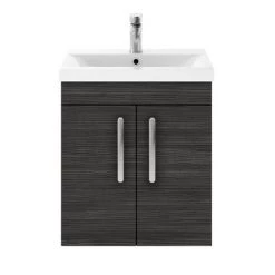 Brooklyn 500mm Black 2 Door Wall Hung Vanity Unit 11 Brooklyn 500mm Black 2 Door Wall Hung Vanity Unit -Wall Hung Vanity Units Shop BWH5BLK d4 460