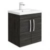 Brooklyn 500mm Black 2 Door Wall Hung Vanity Unit -Wall Hung Vanity Units Shop BWH5BLK prod