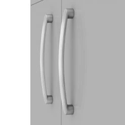 Brooklyn 500mm Grey Mist 2 Door Wall Hung Vanity Unit -Wall Hung Vanity Units Shop BWH5GM D4 460
