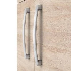 Brooklyn 500mm Natural Oak 2 Door Wall Hung Vanity Unit -Wall Hung Vanity Units Shop BWH5N d3 460