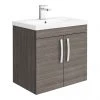 Brooklyn 600mm Grey Avola 2 Door Wall Hung Vanity Unit 1 Brooklyn 600mm Grey Avola 2 Door Wall Hung Vanity Unit -Wall Hung Vanity Units Shop BWH6GA prod
