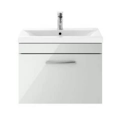 Brooklyn 600mm Grey Mist 1 Drawer Wall Hung Vanity Unit 10 Brooklyn 600mm Grey Mist 1 Drawer Wall Hung Vanity Unit -Wall Hung Vanity Units Shop BWH6GM1D n d1 460