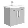Brooklyn 600mm Grey Mist 2 Door Wall Hung Vanity Unit 1 Brooklyn 600mm Grey Mist 2 Door Wall Hung Vanity Unit -Wall Hung Vanity Units Shop BWH6GM np