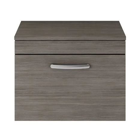 Brooklyn Wall Hung Countertop Basin Unit - Grey Avola - 605mm inc. Basin 6 Brooklyn Wall Hung Countertop Basin Unit - Grey Avola - 605mm inc. Basin - Image 4