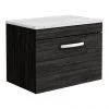 Brooklyn Wall Hung Countertop Vanity Unit - Black - 600mm with White Worktop & Chrome Handle 2 Brooklyn Wall Hung Countertop Vanity Unit - Black - 600mm with White Worktop & Chrome Handle -Wall Hung Vanity Units Shop BWH6WW p