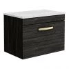 Brooklyn Wall Hung Countertop Vanity - Black - 600mm with White Worktop & Brushed Brass Handle 2 Brooklyn Wall Hung Countertop Vanity - Black - 600mm with White Worktop & Brushed Brass Handle -Wall Hung Vanity Units Shop BWHB6WW BB p