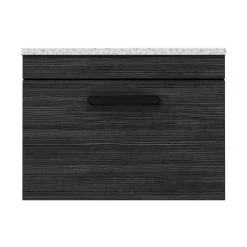 Brooklyn Wall Hung Countertop Vanity - Black - 600mm with White Worktop & Matt Black Handle 11 Brooklyn Wall Hung Countertop Vanity - Black - 600mm with White Worktop & Matt Black Handle -Wall Hung Vanity Units Shop BWHB6WW MB d4 460