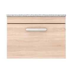 Brooklyn Wall Hung Countertop Vanity Unit - Natural Oak - 600mm with White Worktop & Chrome Handle 9 Brooklyn Wall Hung Countertop Vanity Unit - Natural Oak - 600mm with White Worktop & Chrome Handle -Wall Hung Vanity Units Shop BWHN6WW d4 460