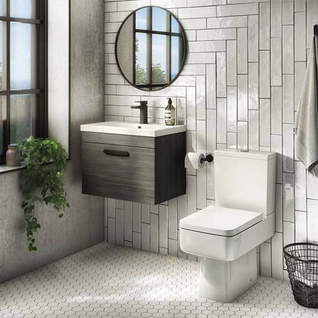 Brooklyn Wall Hung Vanity - Black - 500mm Wide 1-Drawer inc. Matt Black Handle 5 Brooklyn Wall Hung Vanity - Black - 500mm Wide 1-Drawer inc. Matt Black Handle - Image 3