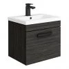 Brooklyn Wall Hung Vanity - Black - 500mm Wide 1-Drawer inc. Matt Black Handle 1 Brooklyn Wall Hung Vanity - Black - 500mm Wide 1-Drawer inc. Matt Black Handle -Wall Hung Vanity Units Shop BWHSD5BLKMB p