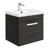 Brooklyn 500mm Black Wall Hung Vanity Unit - Single Drawer 1 Brooklyn 500mm Black Wall Hung Vanity Unit - Single Drawer -Wall Hung Vanity Units Shop BWHSD5BLK prod