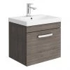 Brooklyn 500 Grey Avola Wall Hung 1-Drawer Vanity Unit with Thin-Edge Basin 2 Brooklyn 500 Grey Avola Wall Hung 1-Drawer Vanity Unit with Thin-Edge Basin -Wall Hung Vanity Units Shop BWHSD5GATE np