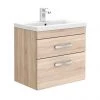 Brooklyn 600mm Natural Oak Wall Hung Double Drawer Vanity Unit 1 Brooklyn 600mm Natural Oak Wall Hung Double Drawer Vanity Unit -Wall Hung Vanity Units Shop Brooklyn 600mm Natural Oak Wall Hung Double Drawer Vanity Unit p