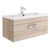 Brooklyn 800mm Natural Oak Wall Hung Vanity Unit - Single Drawer 2 Brooklyn 800mm Natural Oak Wall Hung Vanity Unit - Single Drawer -Wall Hung Vanity Units Shop Brooklyn 800mm Natural Oak Wall Hung Vanity Unit Single Drawer p