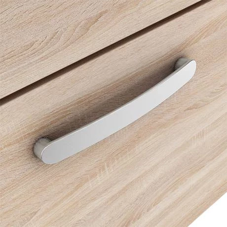 Brooklyn 1205mm Natural Oak Wall Hung 2 Drawer Double Basin Vanity Unit 6 Brooklyn 1205mm Natural Oak Wall Hung 2 Drawer Double Basin Vanity Unit - Image 4