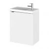 Hudson Reed Fusion 400mm Gloss White Wall Hung Compact Unit & Basin 1 Hudson Reed Fusion 400mm Gloss White Wall Hung Compact Unit & Basin -Wall Hung Vanity Units Shop CBI137 P