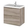 Hudson Reed 600mm Driftwood Full Depth Wall Hung 2-Drawer Unit & Basin 2 Hudson Reed 600mm Driftwood Full Depth Wall Hung 2-Drawer Unit & Basin -Wall Hung Vanity Units Shop CBI230 P1