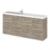 Hudson Reed 1200mm Driftwood Wall Hung Compact Combination Unit (600 Vanity x 2) 1 Hudson Reed 1200mm Driftwood Wall Hung Compact Combination Unit (600 Vanity x 2) -Wall Hung Vanity Units Shop CBI235 P