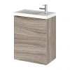 Hudson Reed 400mm Driftwood Wall Hung Compact Unit & Basin -Wall Hung Vanity Units Shop CBI237 P
