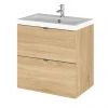 Hudson Reed Fusion 500mm Natural Oak Full Depth Wall Hung 2-Drawer Unit & Basin 1 Hudson Reed Fusion 500mm Natural Oak Full Depth Wall Hung 2-Drawer Unit & Basin -Wall Hung Vanity Units Shop CBI341 P