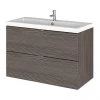 Hudson Reed Fusion 800mm Grey Avola Full Depth Wall Hung 2-Drawer Unit & Basin 1 Hudson Reed Fusion 800mm Grey Avola Full Depth Wall Hung 2-Drawer Unit & Basin -Wall Hung Vanity Units Shop CBI531 P