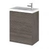 Hudson Reed 400mm Grey Avola Wall Hung Compact Unit & Basin -Wall Hung Vanity Units Shop CBI537 P