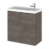 Hudson Reed 500mm Grey Avola Wall Hung Compact Unit & Basin 1 Hudson Reed 500mm Grey Avola Wall Hung Compact Unit & Basin -Wall Hung Vanity Units Shop CBI538 P